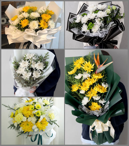 广东梅州市五华县岐岭镇凤凰村白事花束代送